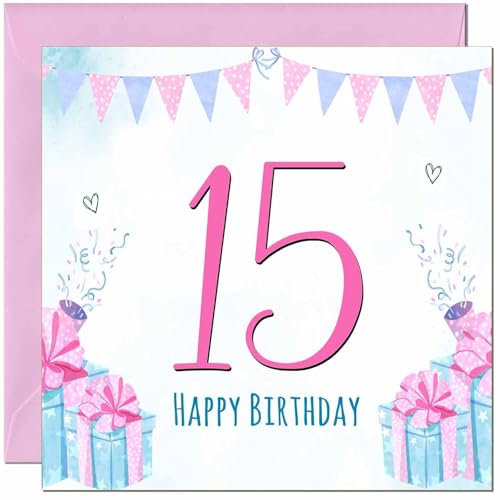 15th Birthday Card for Daughter or Teen Girl – Premium UK Made