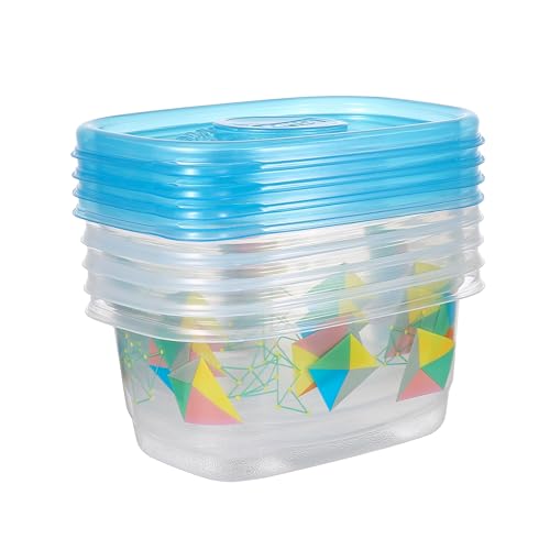 Glad GladWare Design Series Medium Rectangle Food Containers, 24 Oz, 4 Count