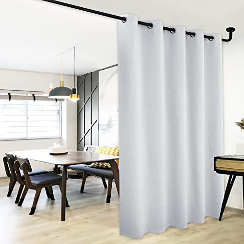 NICETOWN Blackout Patio Door Curtain - 70"W x 84"L, Cloud Grey