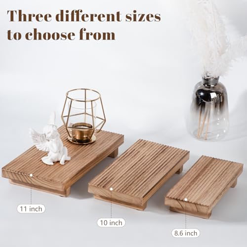 Brown Wooden Soap Holder Tray - 8.7" x 3.6" Farmhouse Decor