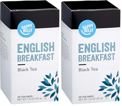 Happy Belly English Breakfast Tea Bags, 20 Count (Pack of 2)