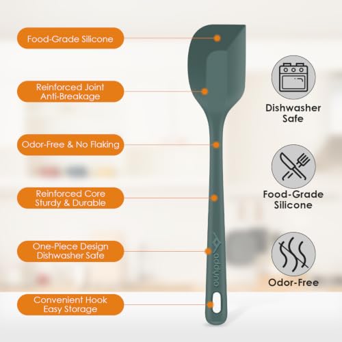 5-Piece Silicone Spatula Set - Heat Resistant, BPA-Free & Dishwasher Safe