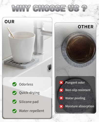Diatomaceous Earth Coasters - 3PCS Quick-Dry Trays for Kitchen & Bathroom