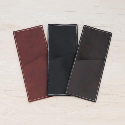 Leather Cutlery Sleeve Set - Grayish Brown, 2 Pcs Utensil Pouch for Dining