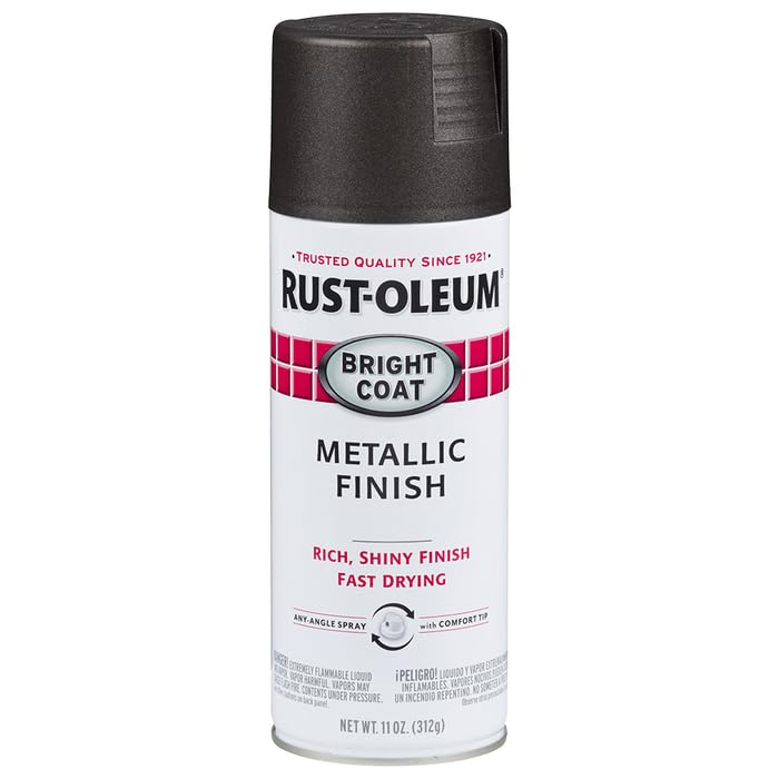Rust-Oleum Stops Rust Dark Bronze Metallic Spray Paint, 11oz (Pack of 6)