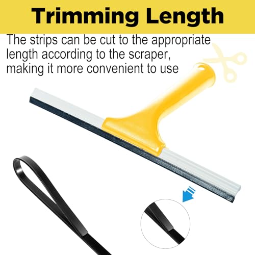 41-Inch Replacement Rubber Squeegee Blade - Professional Window & Shower Cleaner