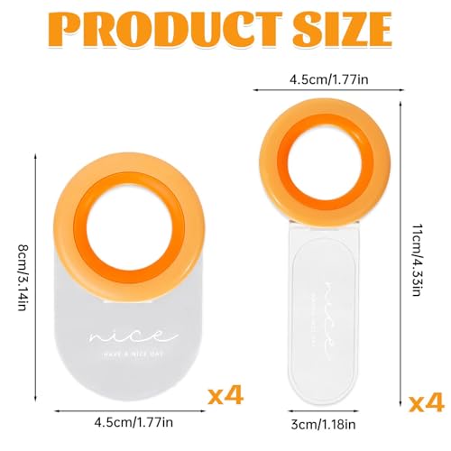MdakeGo 6-Pack Toilet Seat Cover Lifter with Color Options - Hygienic Bathroom Accessory