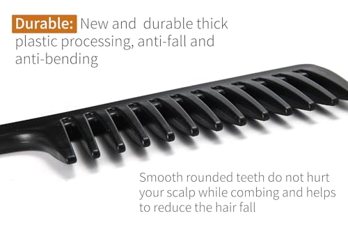 Krfapt Wide Tooth Detangling Comb & Paddle Brush for Curly Wet Hair