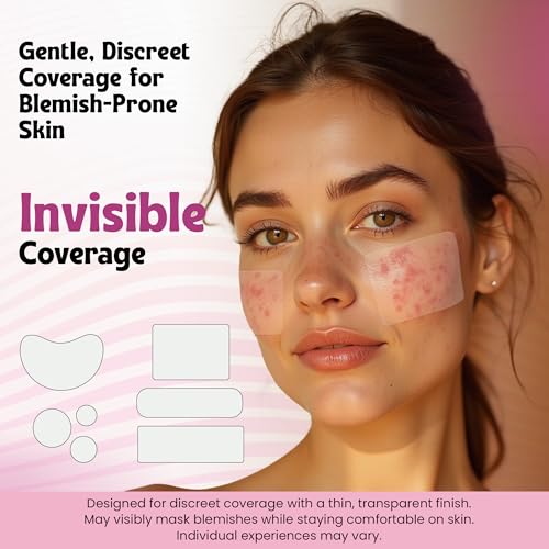 Andlane 344 Pcs Large Hydrocolloid Pimple Patches – 7 Sizes & Shapes for Face and Body