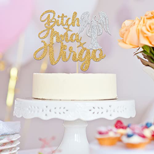 Virgo Birthday Cake Topper - Zodiac Season Party Decoration