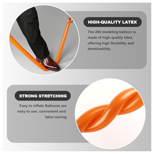 100 Pcs 260 Latex Twisting Balloons for Animal Modeling & Party Decor