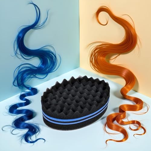 Double-Sided Twist Hair Brush for Curls, Waves, Dreads, and Afro Hair