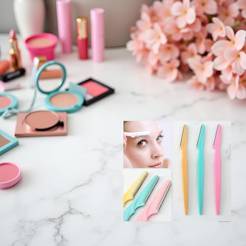Dermaplaning Tool & Face Razor for Women - 3 Pack Facial Hair Removers