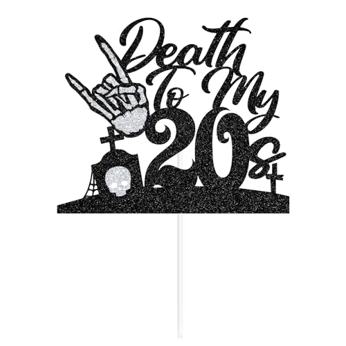 Death to My 20s Cake Topper for 30th Birthday Celebration