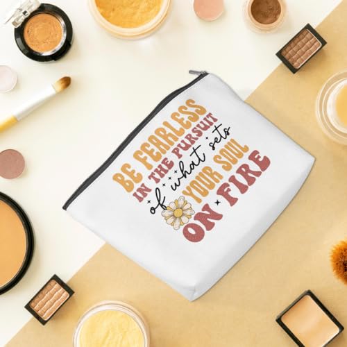 Inspirational Makeup Bag Positive Affirmations Travel Toiletry Pouch