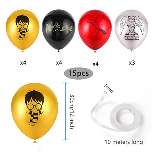 Ainiv 15PCS 12-Inch Cartoon Metallic Balloons for Parties