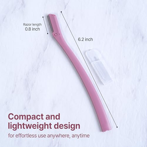 KoDerMa Dermaplaning Tool & Face Razor with Protective Cap 12 Pack