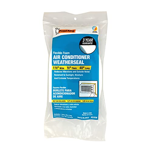 Frost King Heavy Duty Foam Weather Seal, 1-1/2" W x 1/2" T x 40" L, Pack of 2