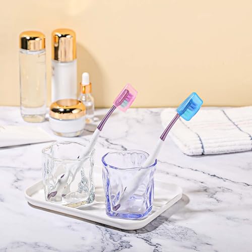Xinjoduz 10-Pack Toothbrush Head Cover Caps for Travel, Portable Dustproof Protector