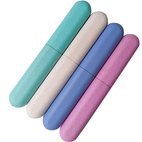 ZYYC 4-Pack Travel Toothbrush Case, Portable Dust-Proof Holder