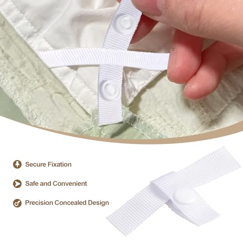 KIBBEH Duvet Cover Clips - 8 Pack Secure Comforter Fasteners Kit