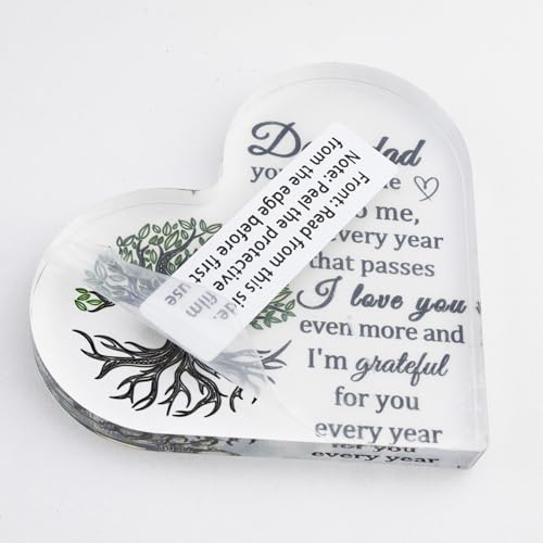 Heartfelt Acrylic Plaque for Dad from Daughter | Best Dad Gift