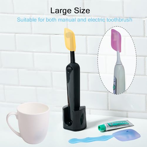 V-TOP 6-Pack Silicone Toothbrush Covers for Travel and Home