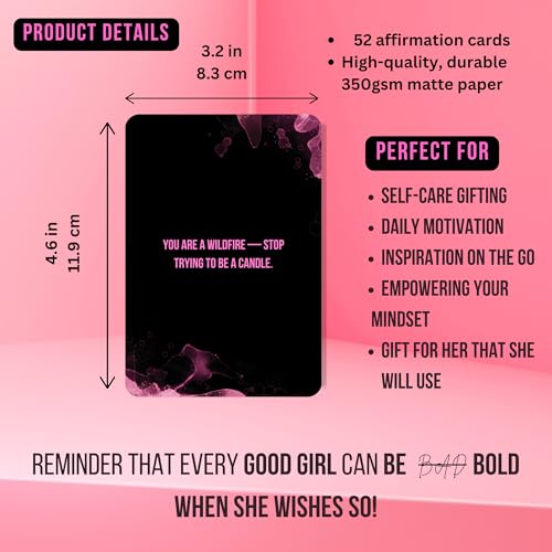 Empowering Affirmation Cards for Women - 52 Motivational Cards