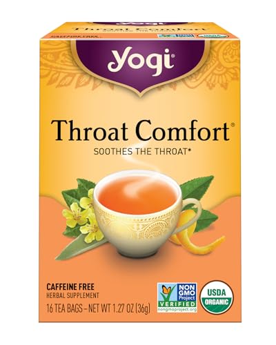 Yogi Organic Throat Comfort Herbal Tea - 16 Count