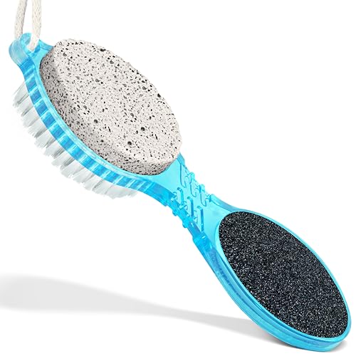 DecorRack 4-in-1 Pedicure Paddle Kit with Pumice Stone & Foot File