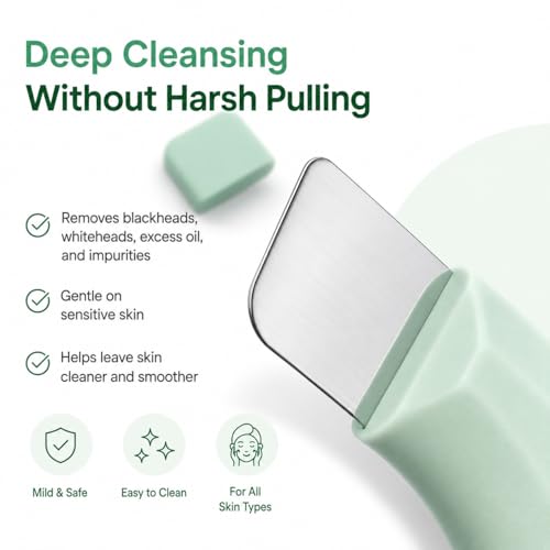 BIDEX Silicone Blackhead Remover & Face Scraper Tool for Sensitive Skin