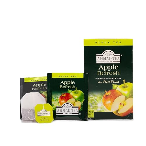 Ahmad Tea Apple Refresh Black Tea, 20 Count Teabags