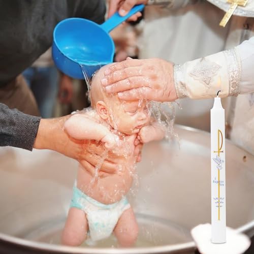 Ohmique Baptism Candle Style1 - Elegant Candle for Boys & Girls
