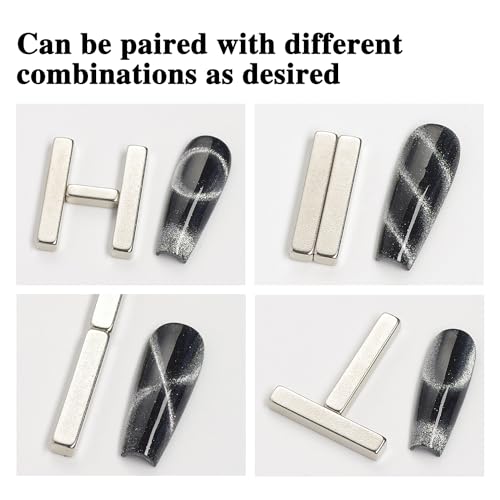 WOKOTO 16 Pcs Cat Eye Nail Magnet Tools Set with Pens and Blocks