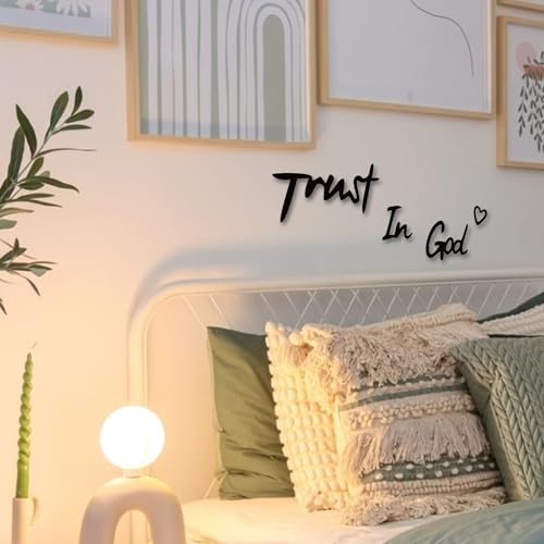 Trust in God Wall Art - 22.8"L x 5.8"W Christian Decor