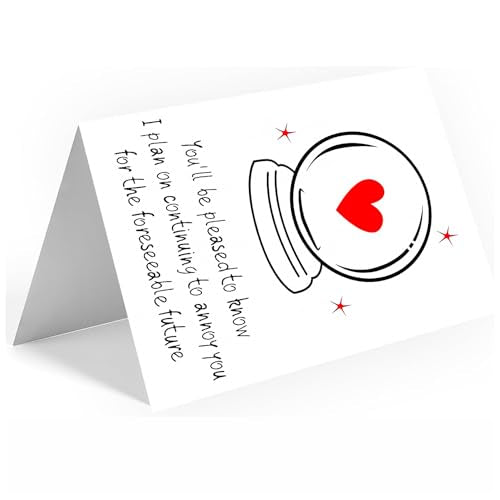 Funny Greeting Card for Him & Her - Romantic Gift for Any Occasion