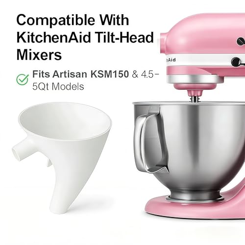 Flour Funnel for KitchenAid Mixer - No-Mess Baking Tool