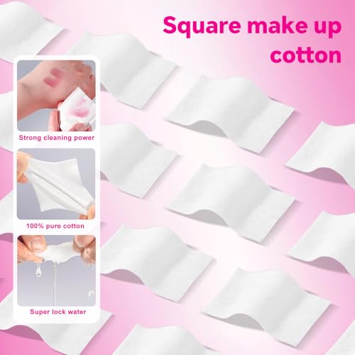 Nuline Medical Dual Effect Cotton Pads 475 Count for Face Cleansing