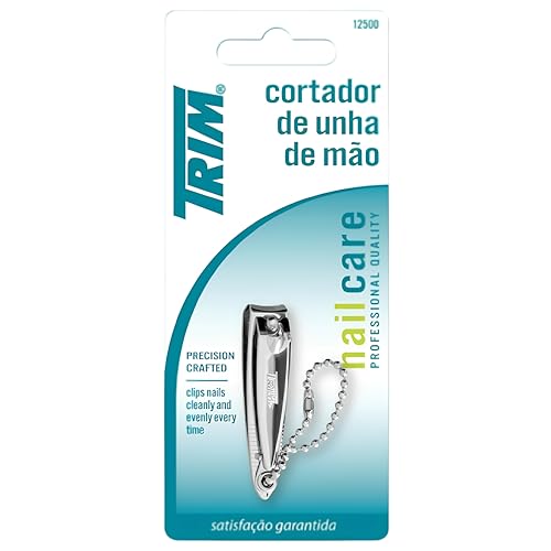 Trim Fingernail Clipper with Built-In Nail File and Cleaner, 1 Count