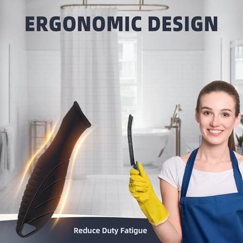 FOOGWEE Hard Bristle Crevice Cleaning Brush - 3 Pack, Black