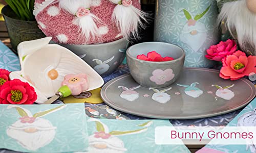 IHR Bunny Gnome Paper Party Napkins 3-Ply 6.5" x 6.5" 20-Count