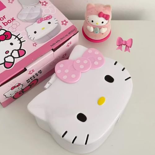 FUAN Cute Kitty Jewelry Box - Portable Anime Storage Case with Mirror