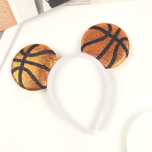 Doneace Basketball Glitter Sports Headband Game Day Hair Accessory