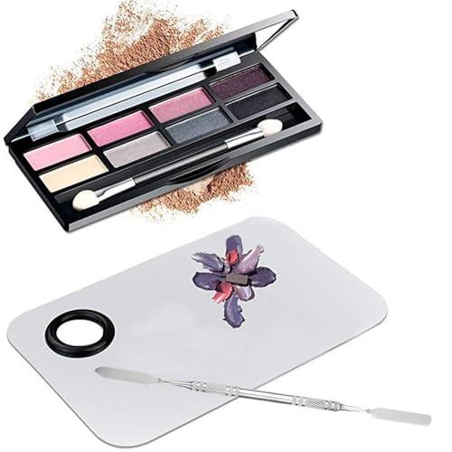 Sinen Stainless Steel Makeup Palette with Spatula for Cosmetic Blending