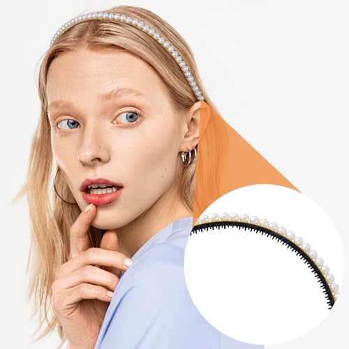 Pndeyo 10pcs Self-Adhesive Silicone Headband Teeth Strips for DIY Hair Accessories - Black