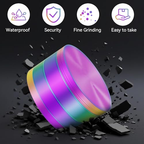 2-Inch Colorful Spice Grinder - Compact Manual Kitchen Tool