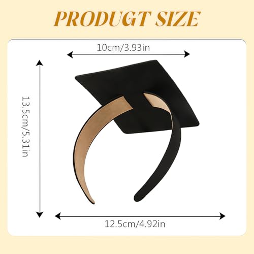 Graduation Cap Headband Non-Slip Hair Protector for Women and Men