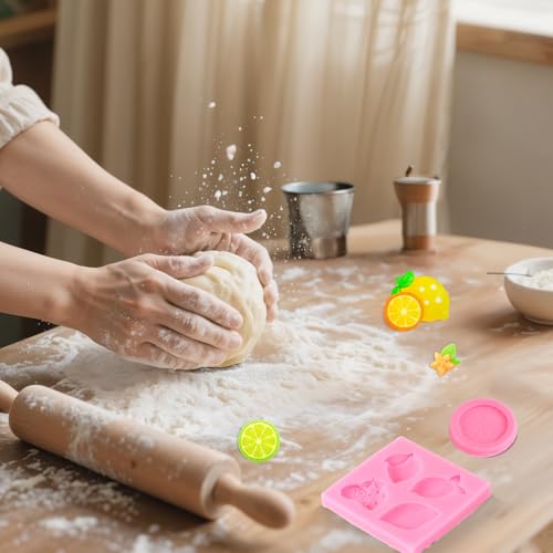 Lemon Fondant Molds - 4Pcs Silicone Cake Decoration Set