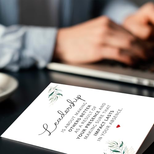 Leader Thank You Card - Elegant Appreciation Card for Boss
