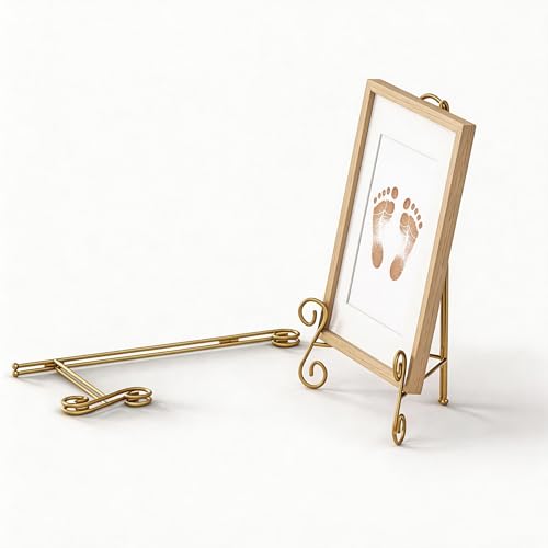 Gold 6 Inch Plate Display Stand Pack of 2 Heavy Duty Iron Easels